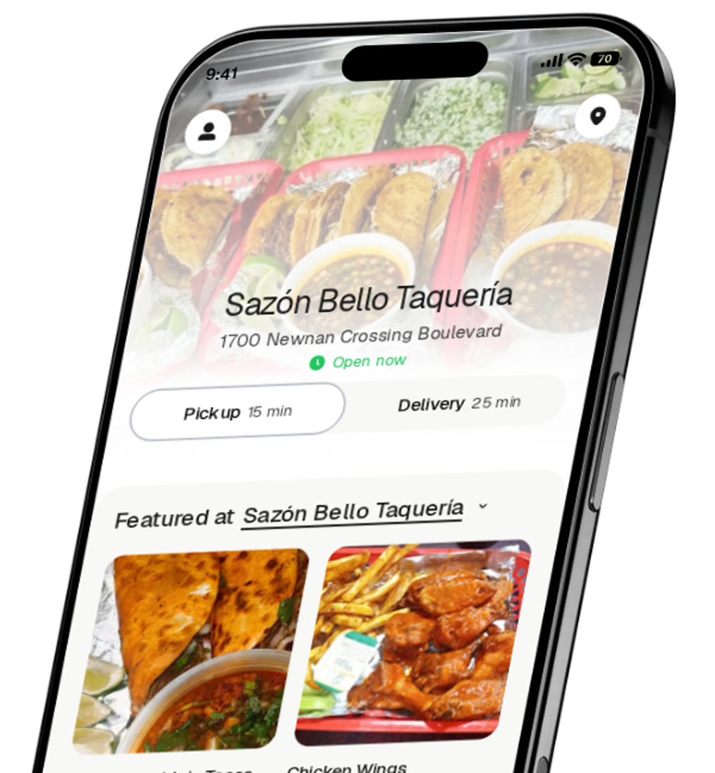 Sazón Bello Taquería app preview