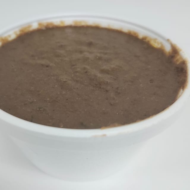 Refried Black Beans.